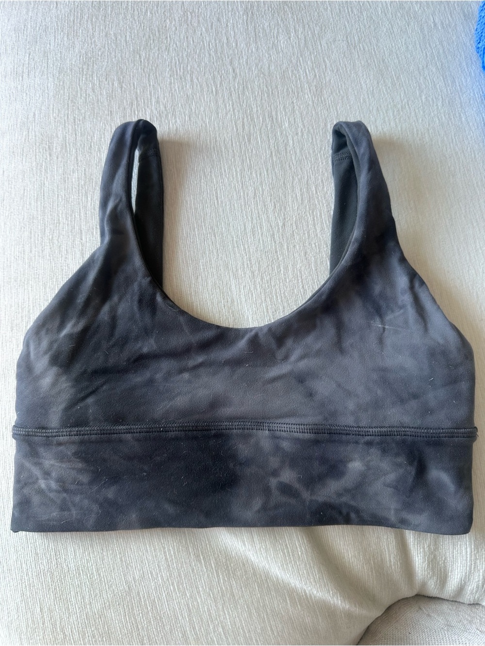 lululemon athletica grey tie dye Scoop-Front Athletic Sports Bra - Picture 2 of 2